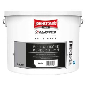 Johnstone's Trade Stormshield Full Silicone Render 1.0 White 25kg