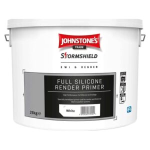 Johnstone's Trade Stormshield Full Silicone Render Primer White 15ltr
